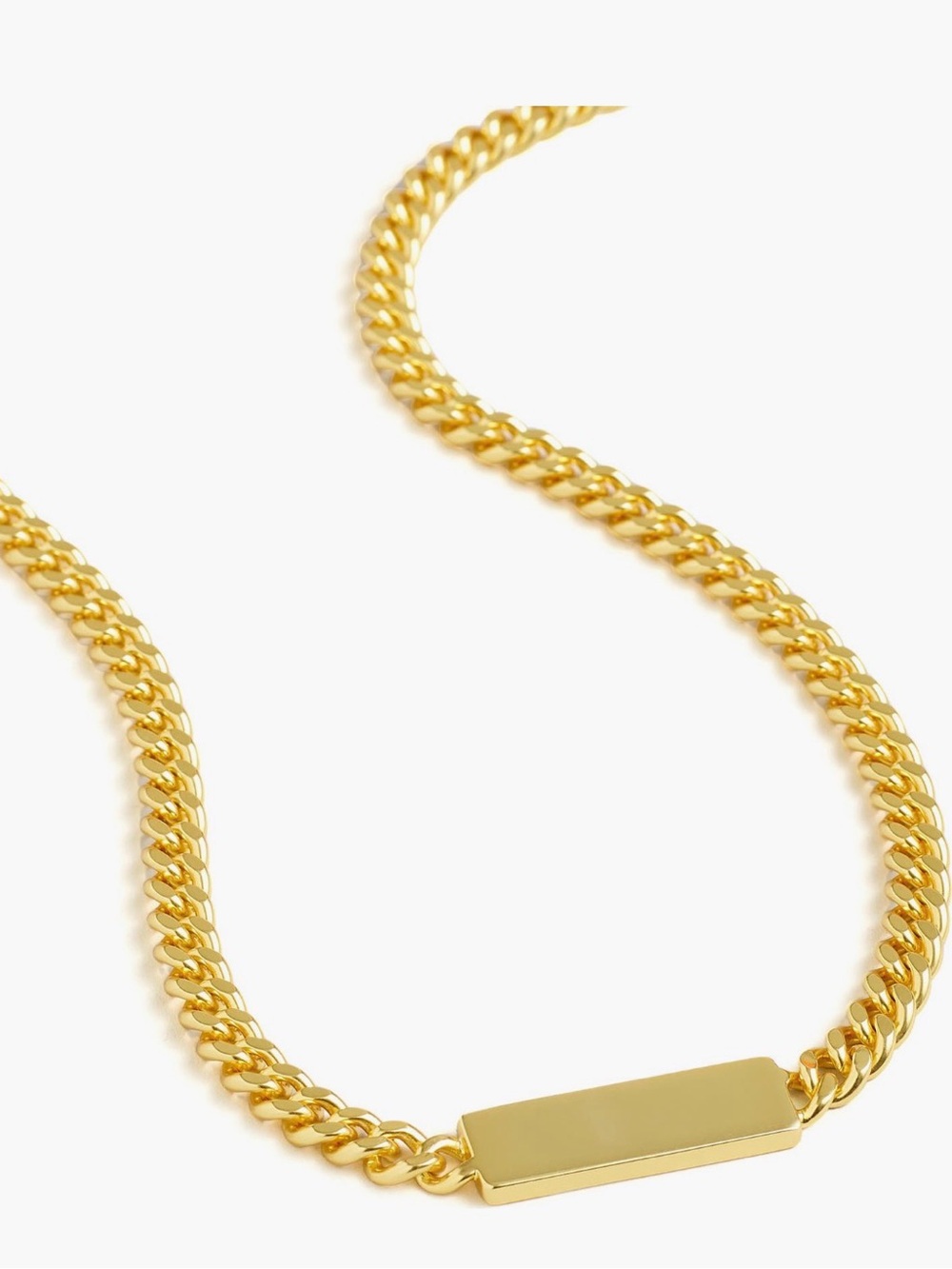 Madewell Chunky Bar Pendant Necklace